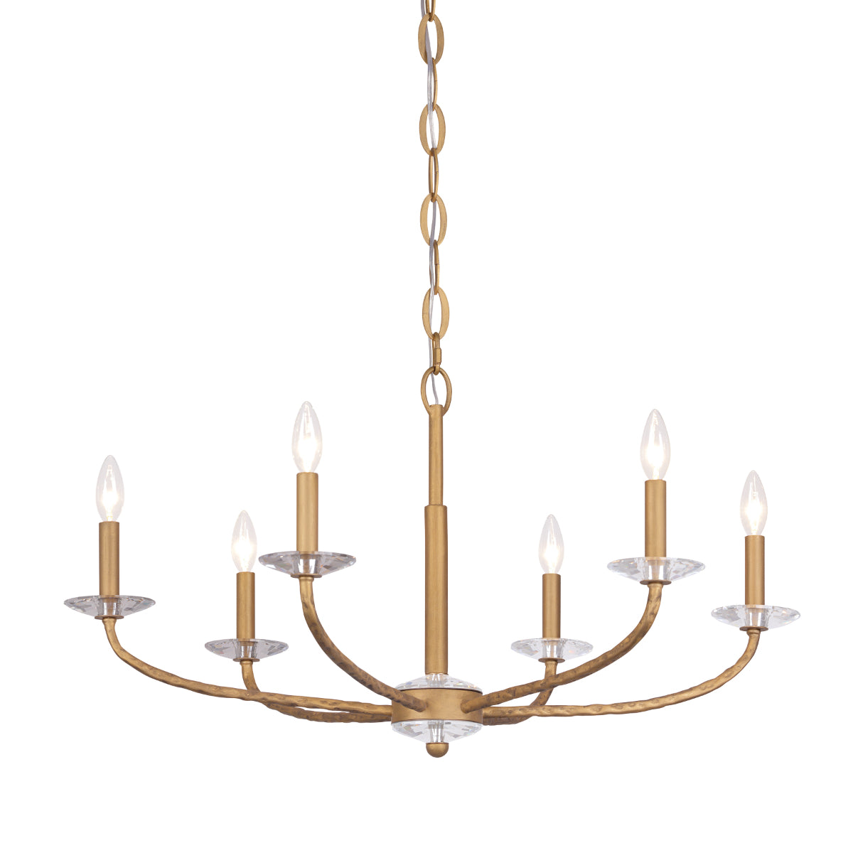 Atella Chandelier Gold Finish