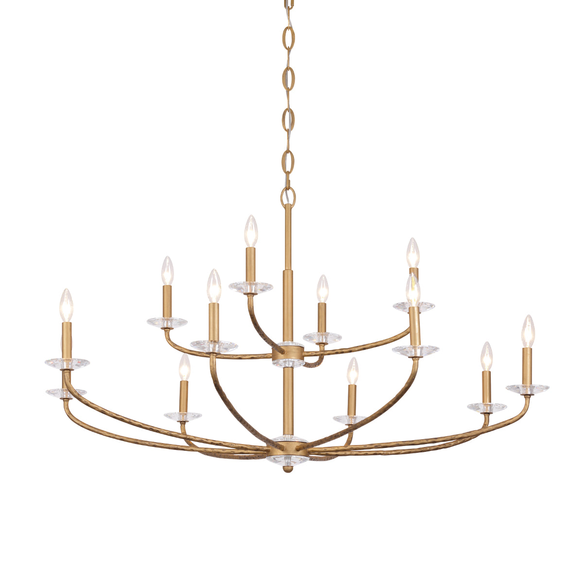 Atella Chandelier Gold Finish