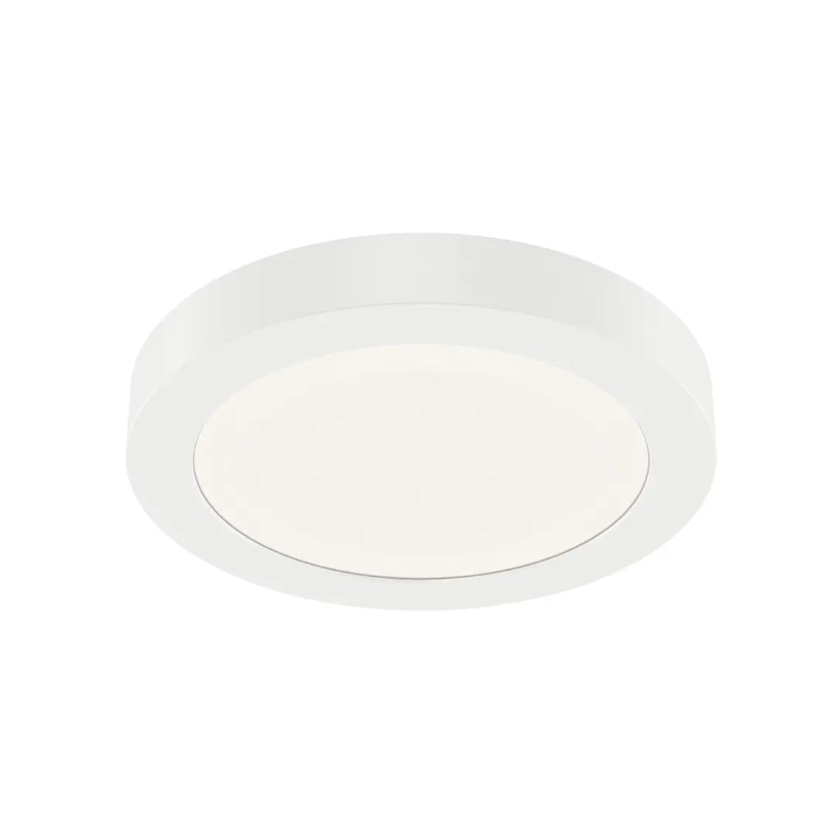 Ara 6" Round LED Flush Mount Light, White Finish