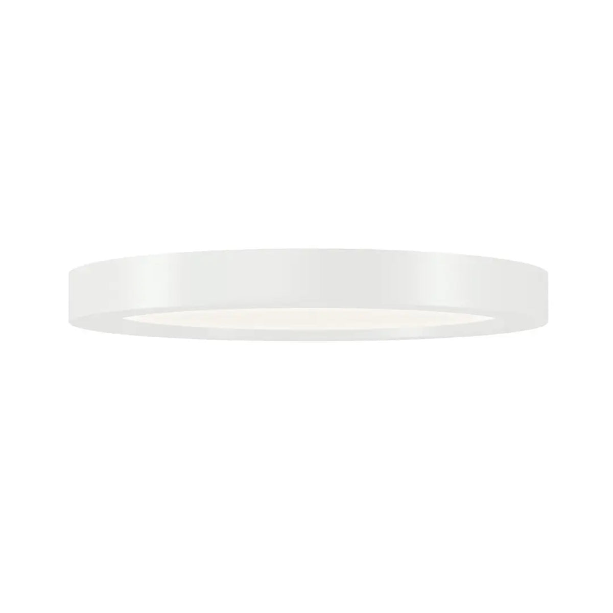 Ara 7" Round LED Flush Mount Light, White Finish