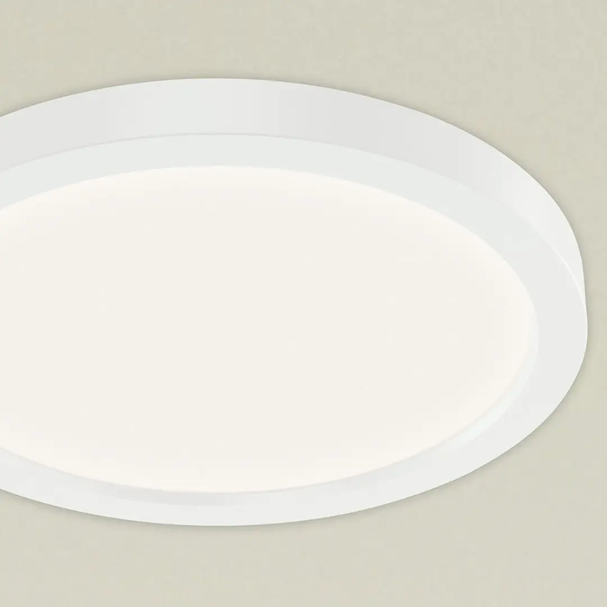 Ara 9" Round LED Flush mount Light, White Finish