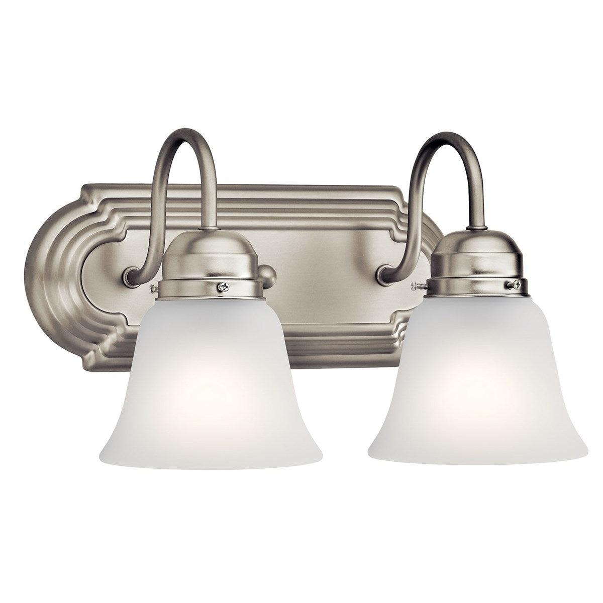 12 in. 2 Lights Vanity Light Nickel Finish - Bees Lighting