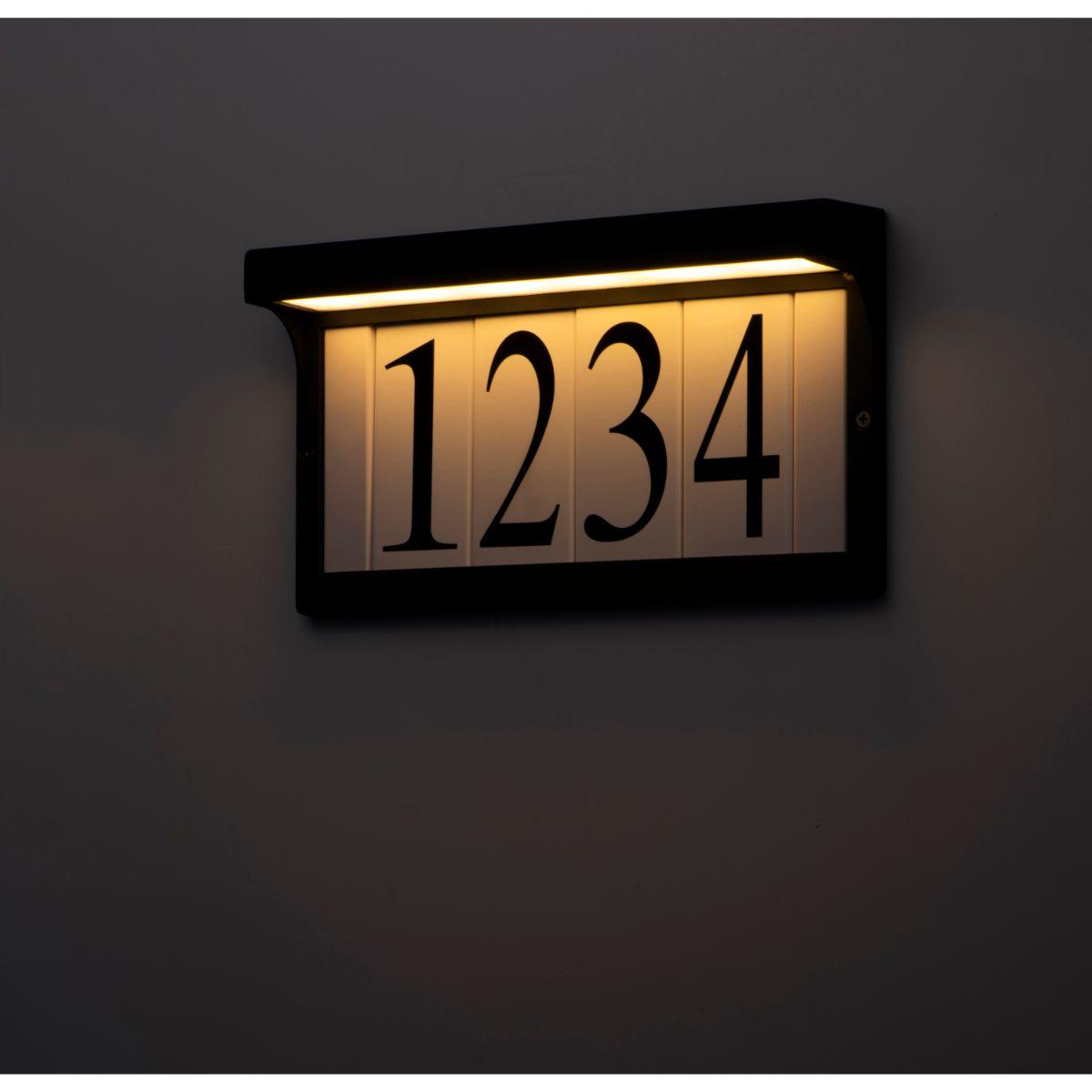 Address 13 in. Rectangular LED Lights frame 160 Lumens 3000K Black Finish - Bees Lighting