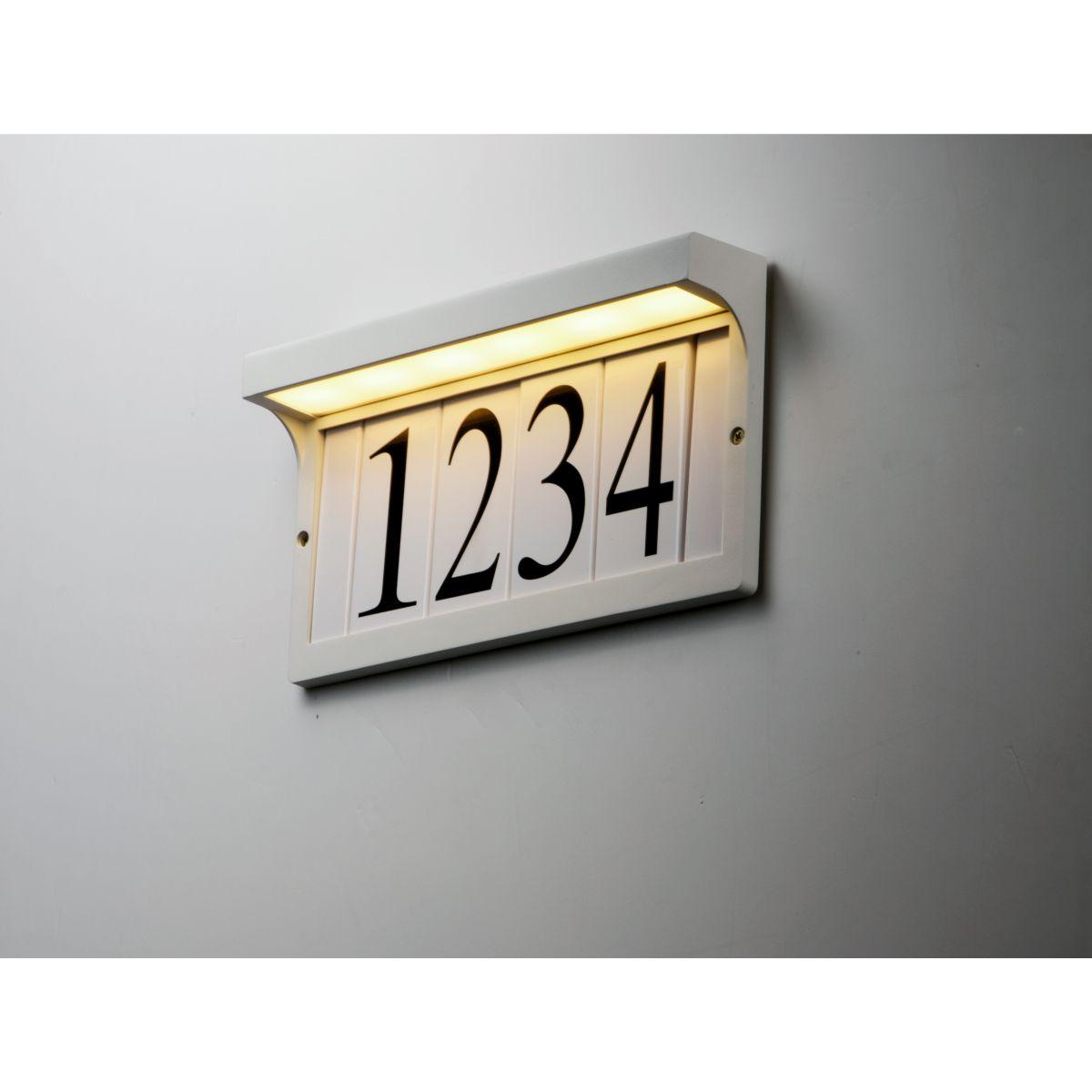 Address 13 in. Rectangular LED Lights frame 160 Lumens 3000K White Finish - Bees Lighting