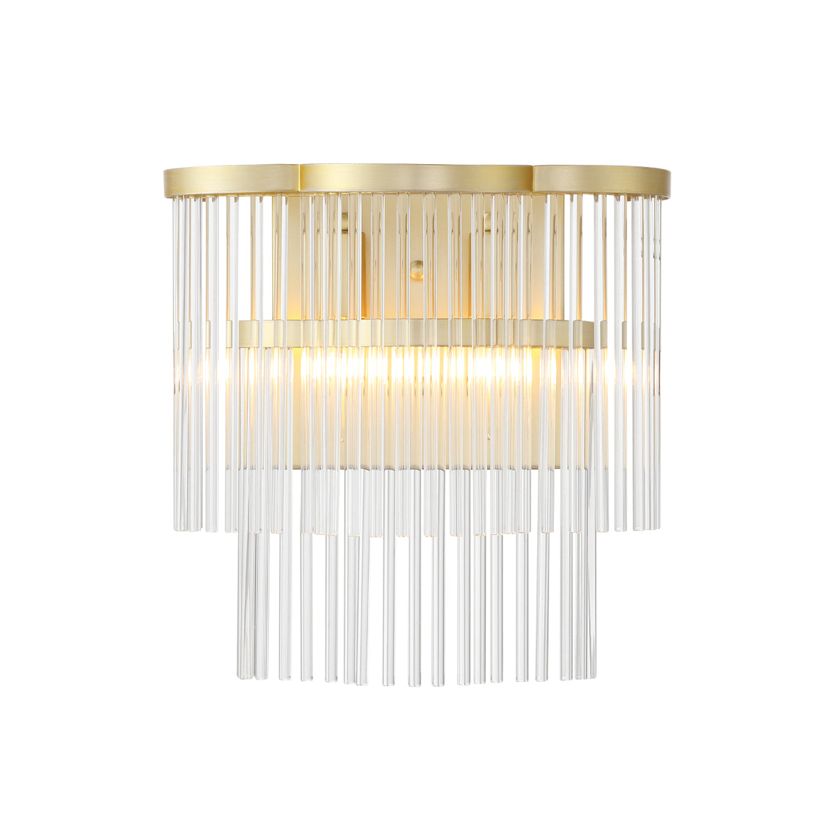 Azura 12" 2 Lights Wall Scocne Brass Finish