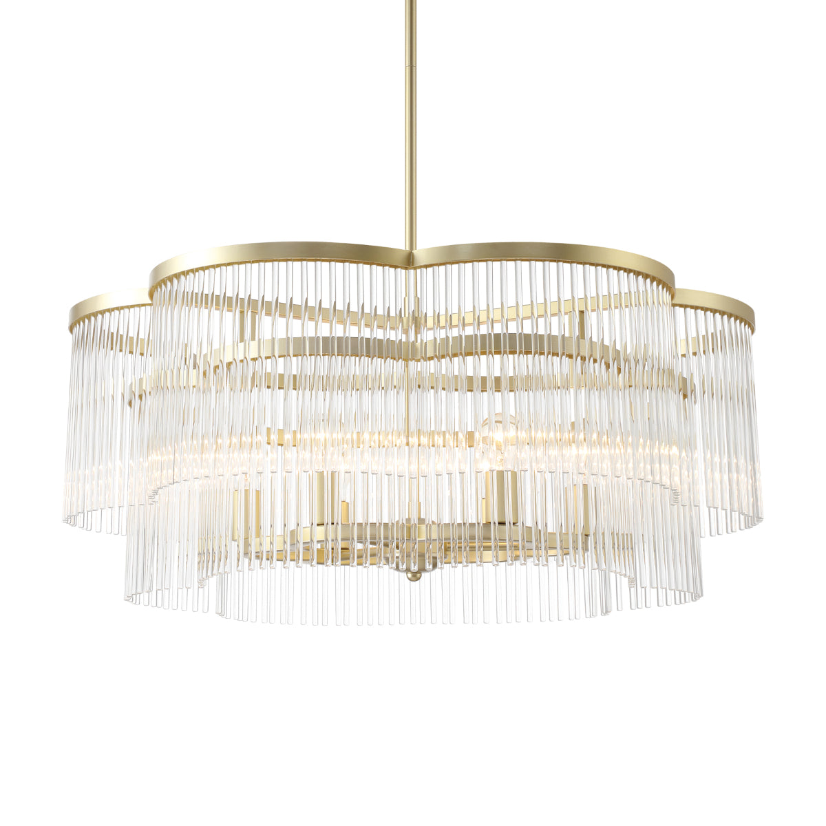 Azura 34" 6 Lights Pendant Light Brass Finish - Bees Lighting