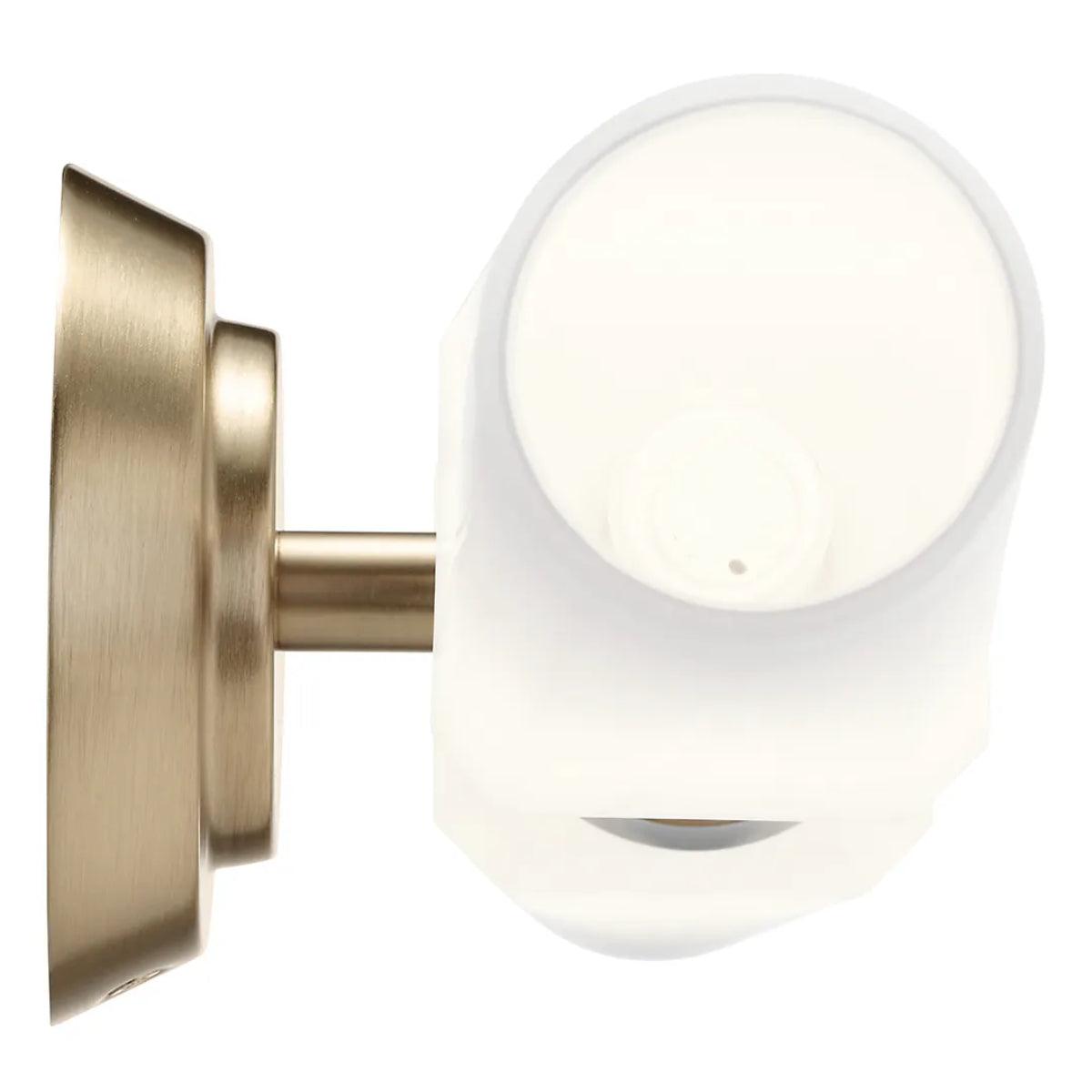 Truby 20 In 2-Lights Bathroom Vanity Light With Satin Etched Cased Opal Glass, Bronze Finish - Bees Lighting