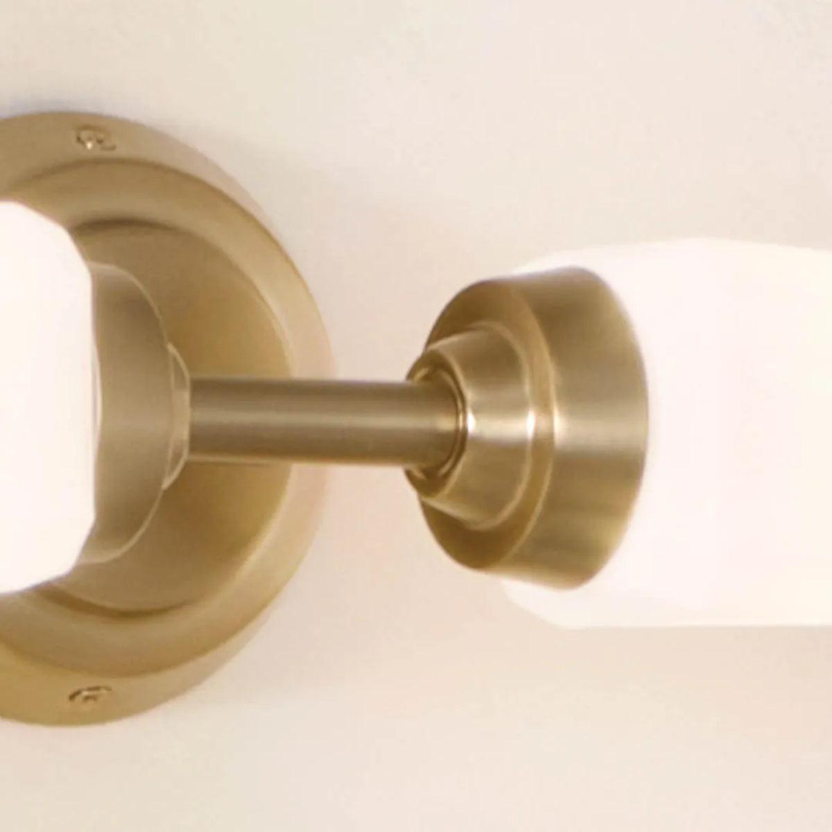 Truby 20 In 2-Lights Bathroom Vanity Light With Satin Etched Cased Opal Glass, Bronze Finish - Bees Lighting