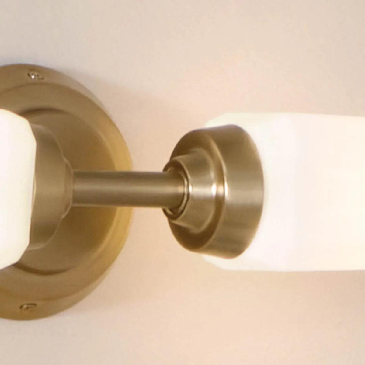 Truby 25 In 2-Lights Bathroom Vanity Light With Satin Etched Cased Opal Glass, Bronze Finish - Bees Lighting