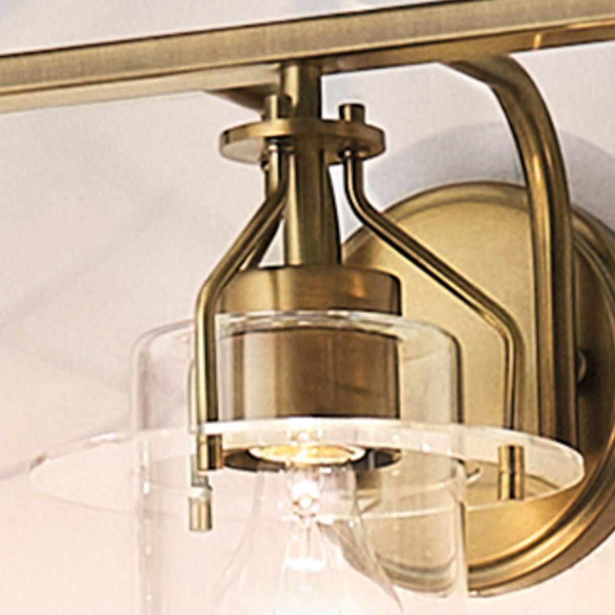 Everett 24 in. 3 Lights Vanity Light Brushed Brass finish