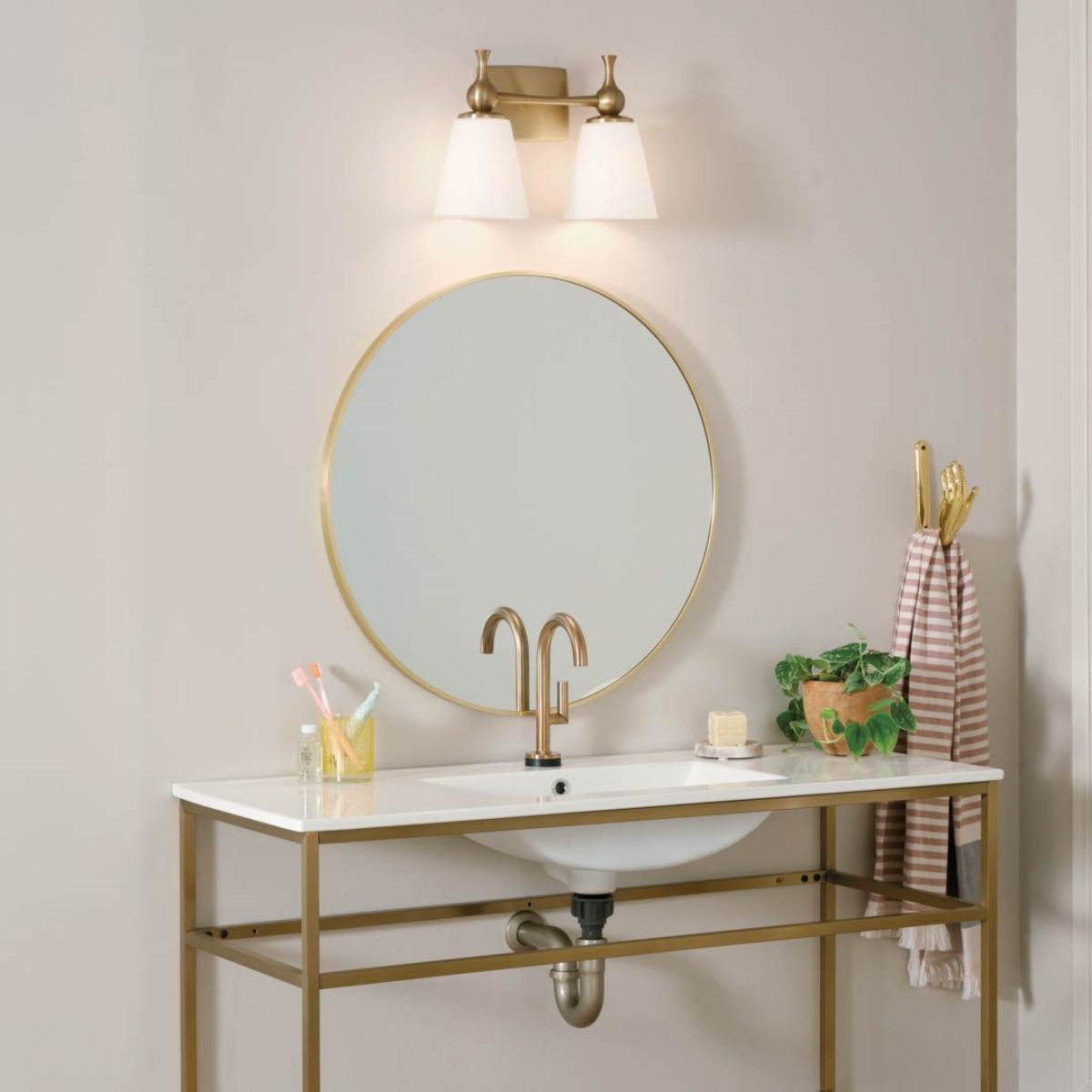 Cosabella 15 in. 2 Lights Vanity Light Bronze finish