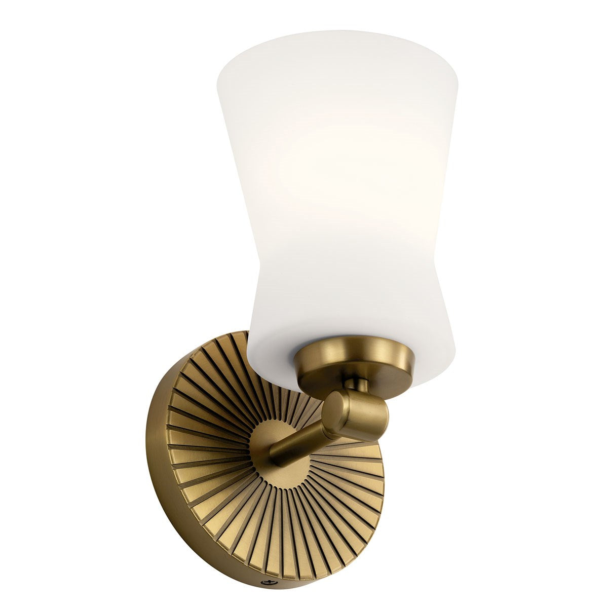 Brianne 10 in. Armed Sconce Brass Finish