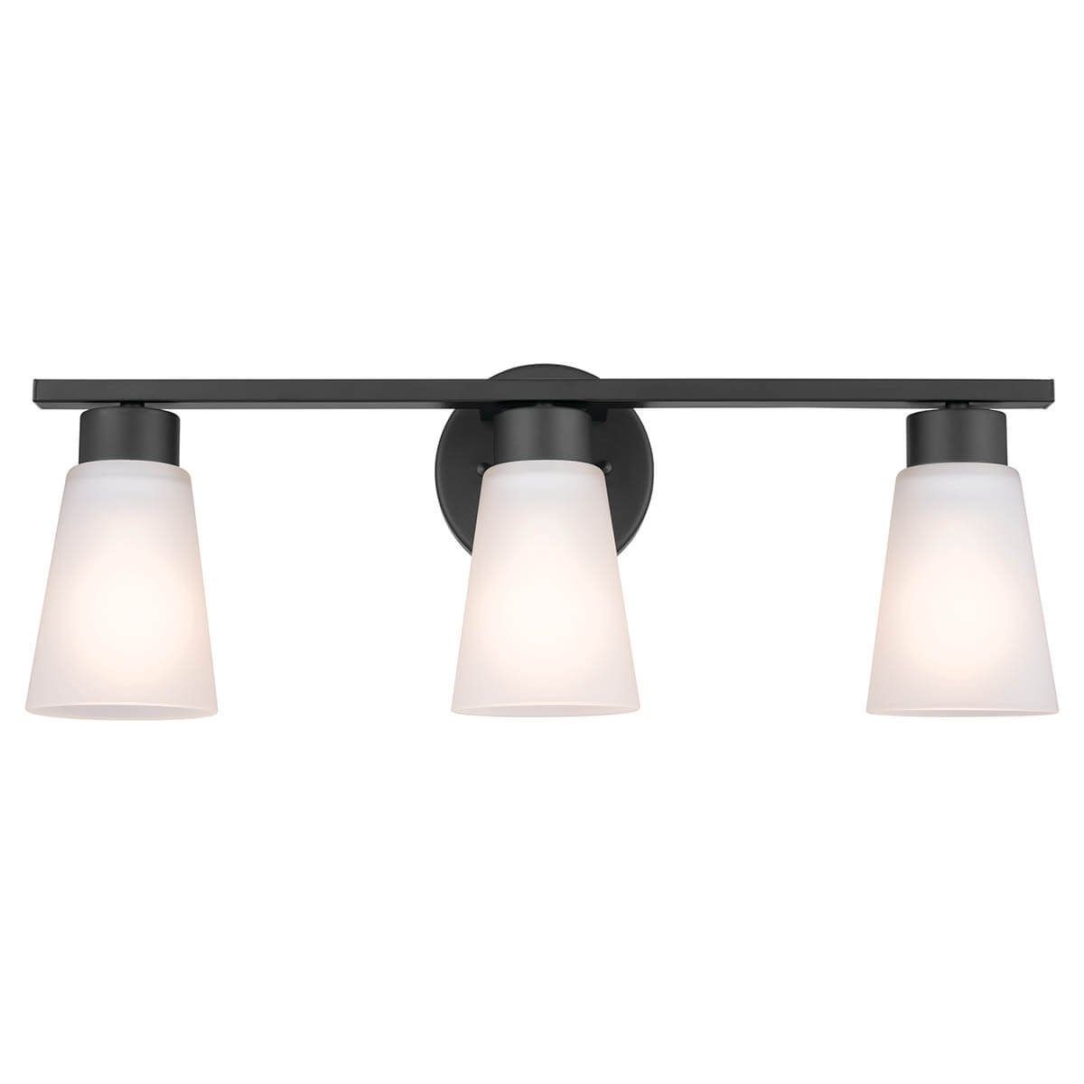 Stamos 22 in. 3 Lights Vanity Light Black finish - Bees Lighting