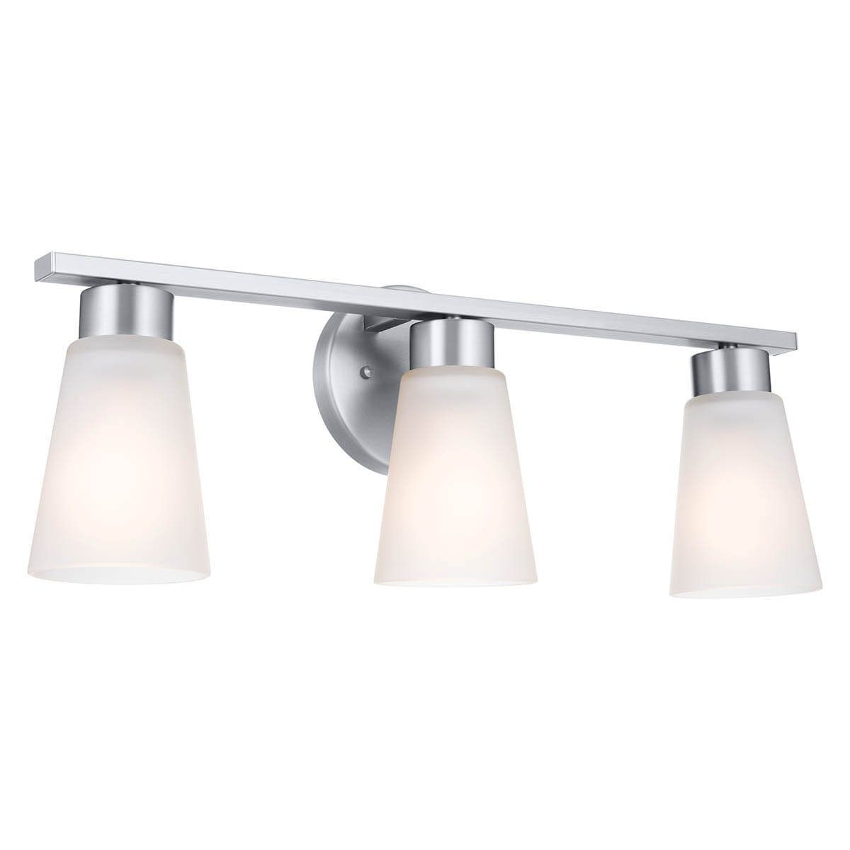 Stamos 22 in. 3 Lights Vanity Light Brushed Nickel finish - Bees Lighting