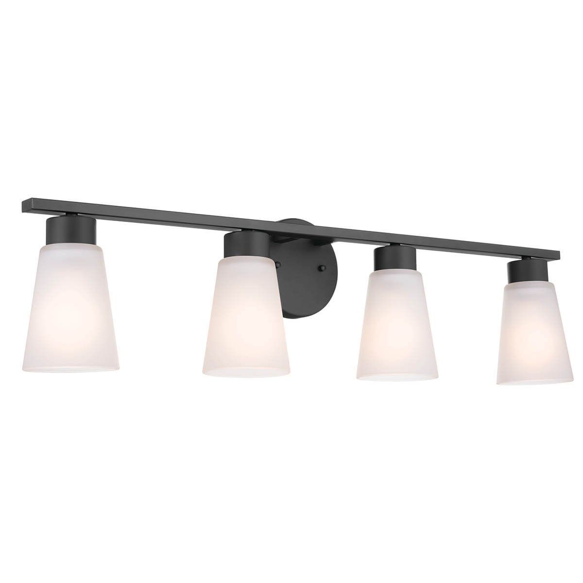 Stamos 31 in. 4 Lights Vanity Light Black finish