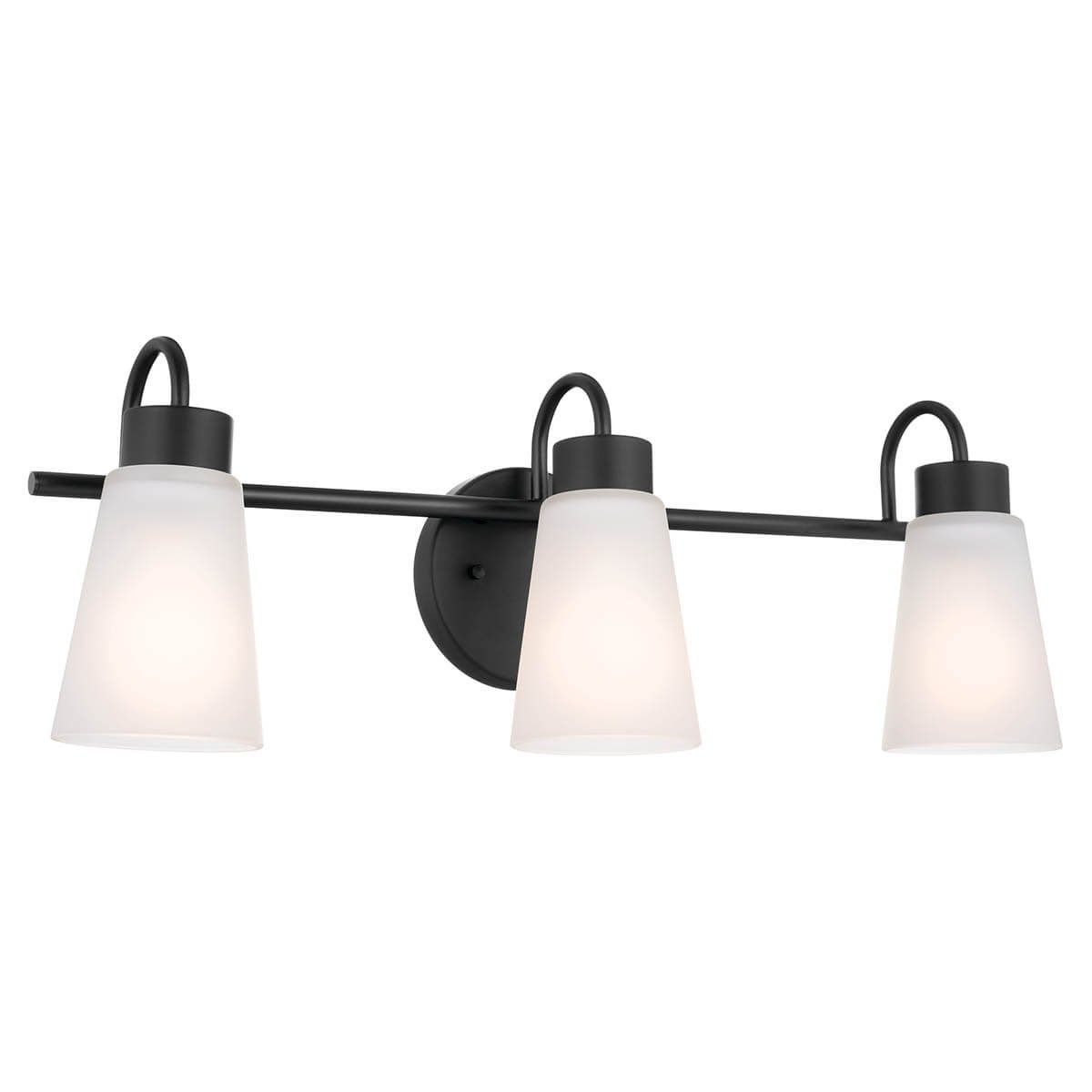 Erma 23 in. 3 Lights Vanity Light Black finish - Bees Lighting