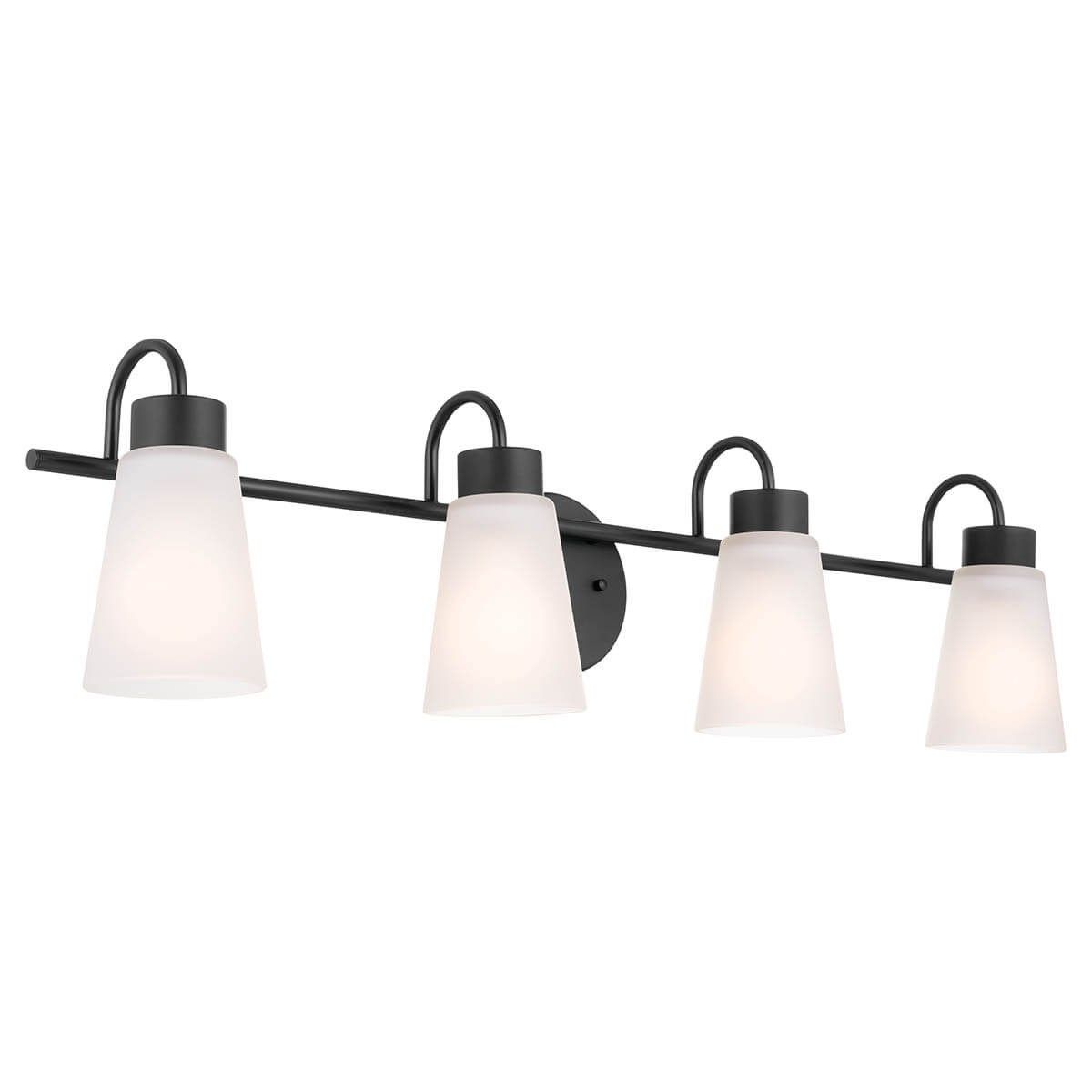 Erma 33 in. 4 Lights Vanity Light Black finish - Bees Lighting