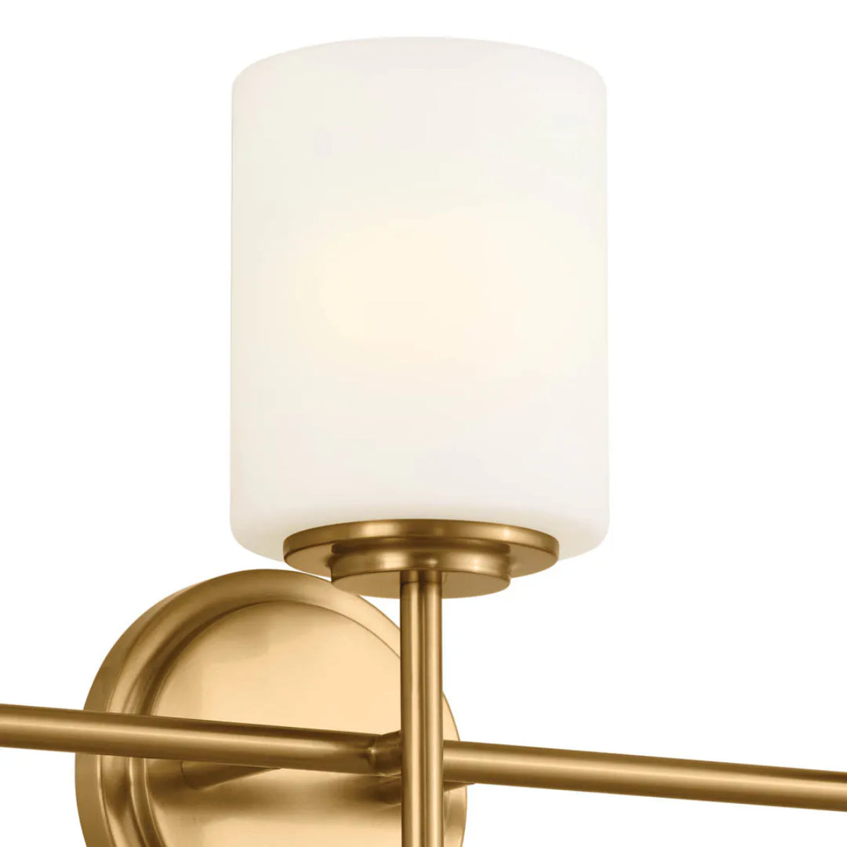 Ali 23 In 3-Lights Bathroom Vanity Light With Satin Etched Cased Opal, Gold Finish - Bees Lighting