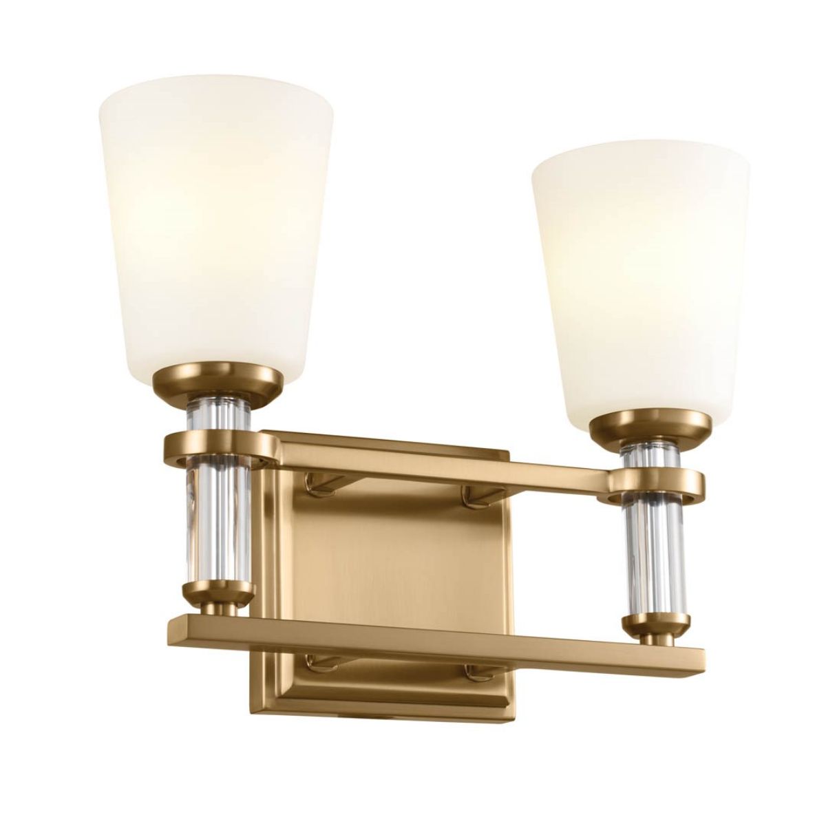 Rosalind 14 in. 2 Lights Vanity Light Brushed Brass finish