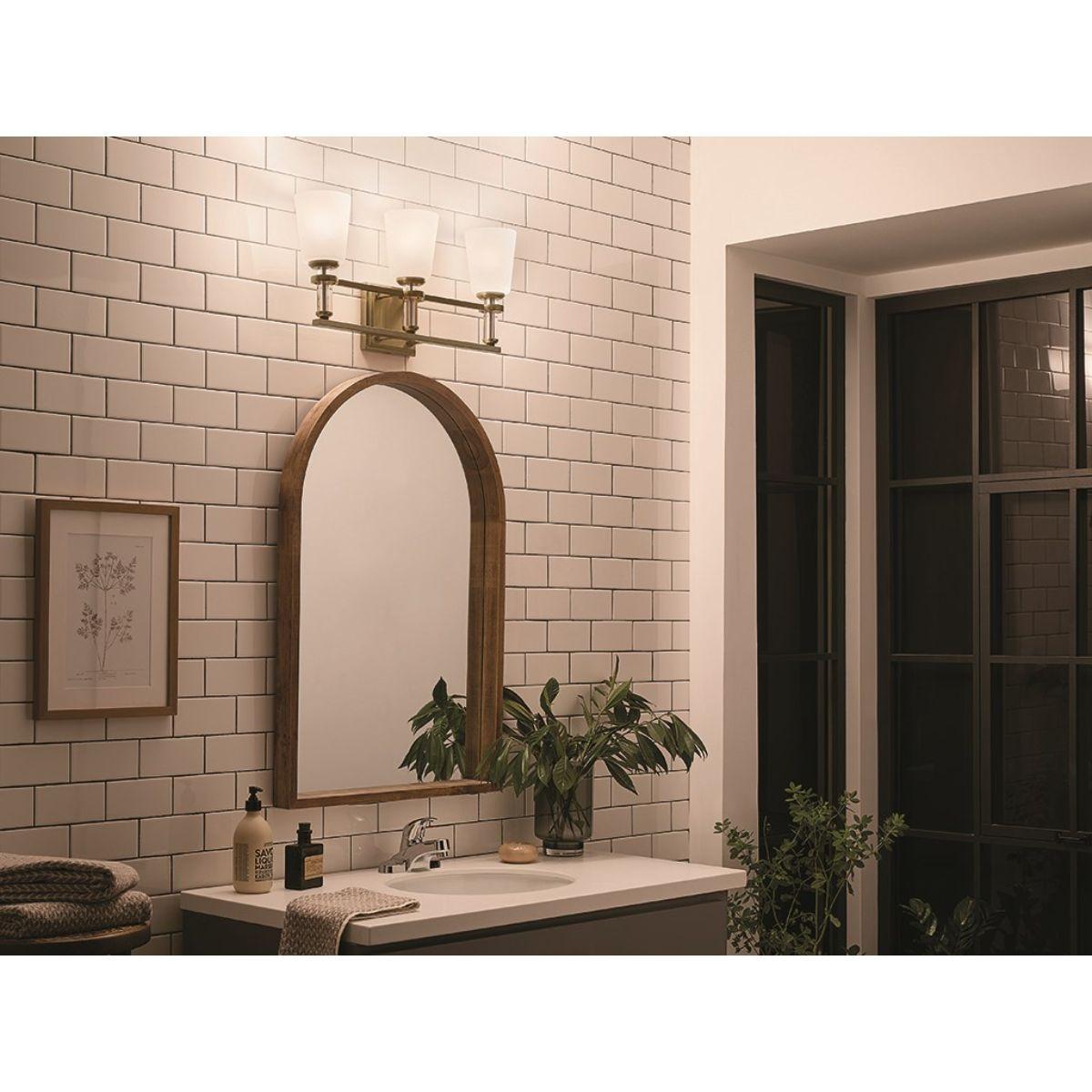 Rosalind 24 in. 3 Lights Vanity Light Brushed Brass finish