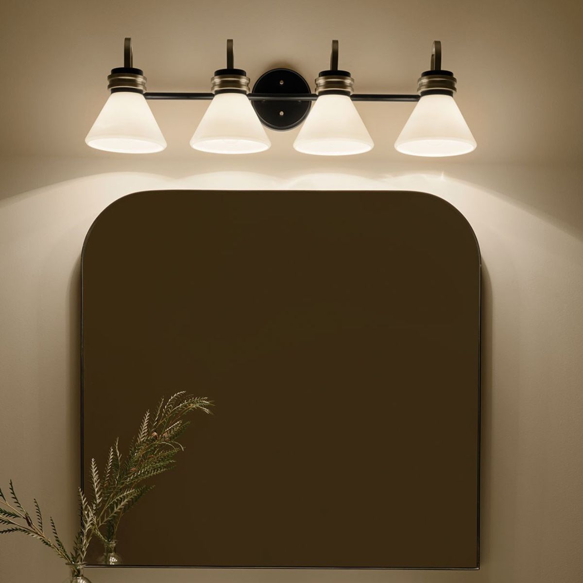 Farum 34 in. 4 Lights Vanity Light Black Finish - Bees Lighting