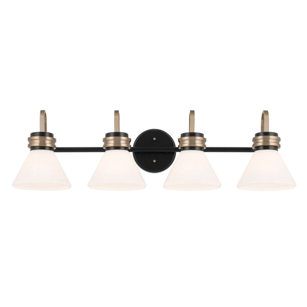 Farum 34 in. 4 Lights Vanity Light Black Finish - Bees Lighting