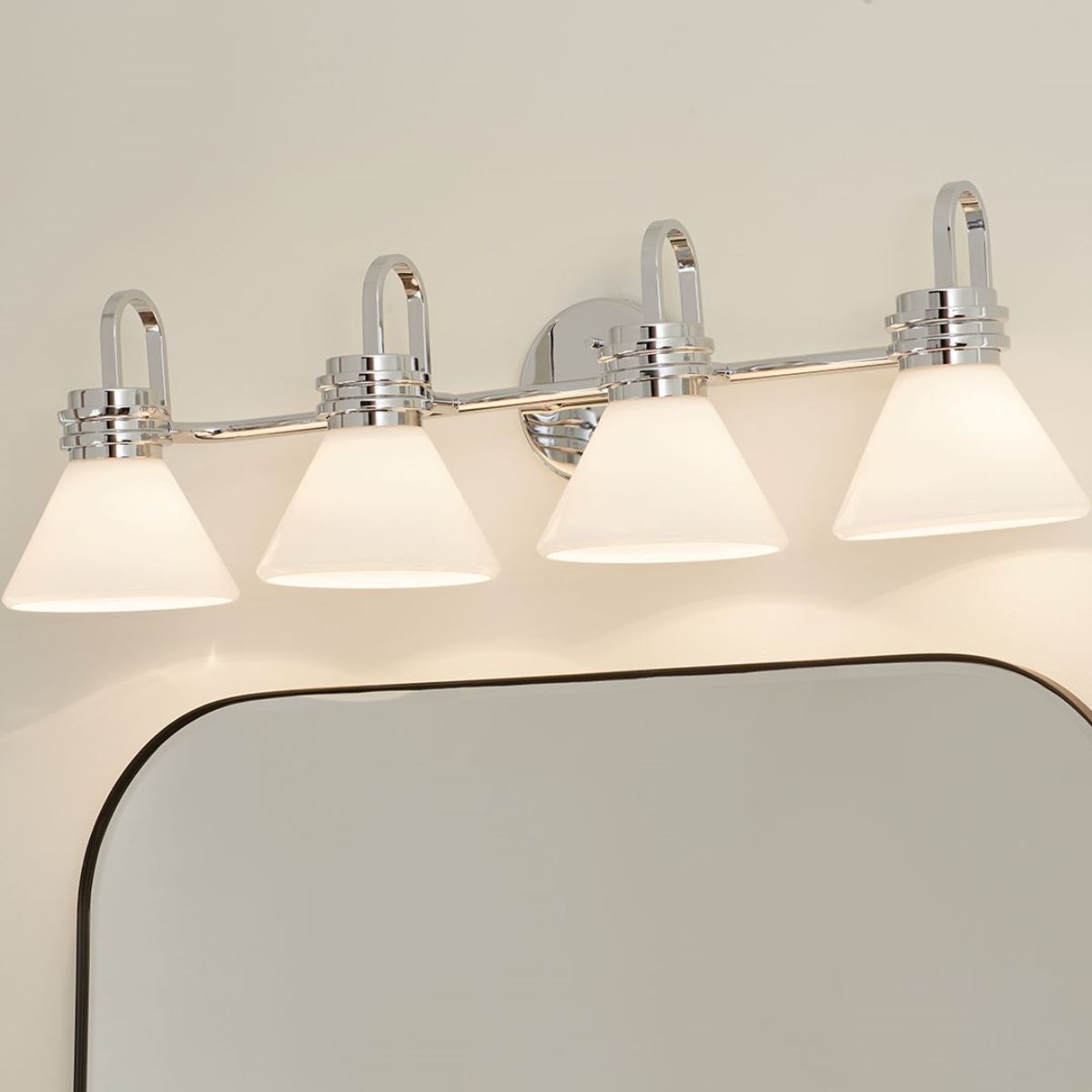 Farum 34 in. 4 Lights Vanity Light Chrome Finish - Bees Lighting