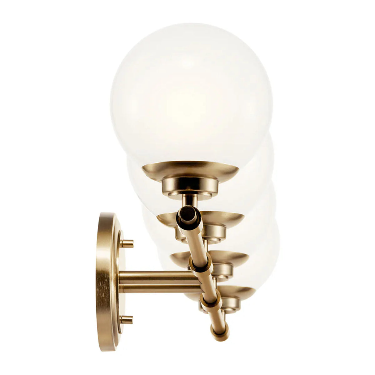 Benno 34 In 4-Lights Bathroom Vanity Light With Opal Glass, Bronze Finish - Bees Lighting