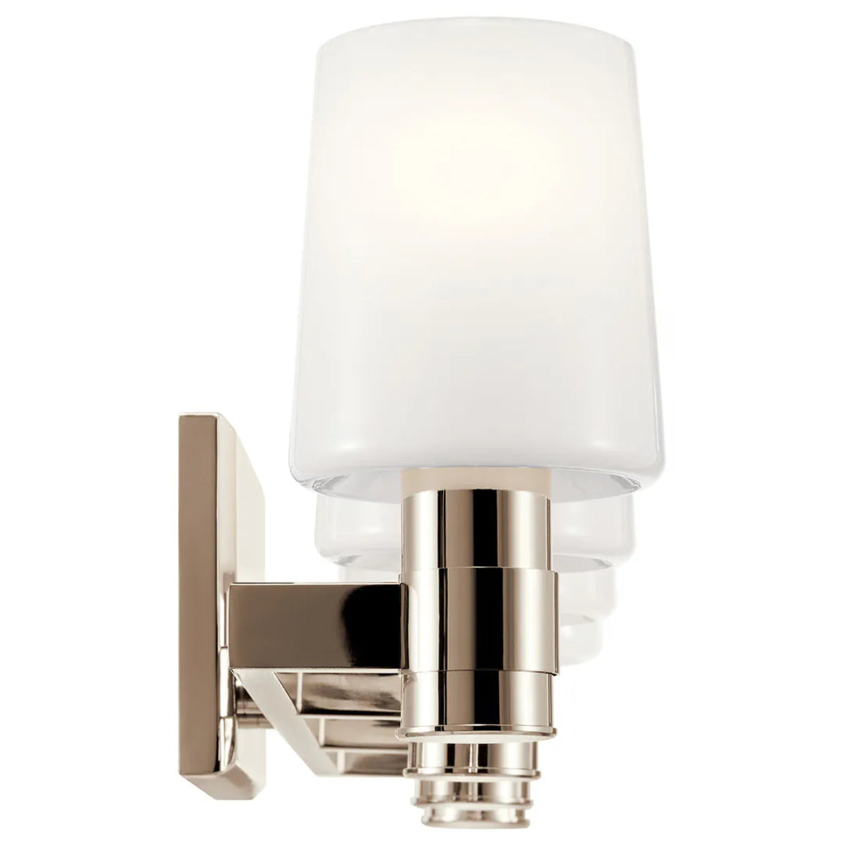 Adani 30 In 4-Lights Bathroom Vanity Light With Opal Glass, Polished Finish - Bees Lighting