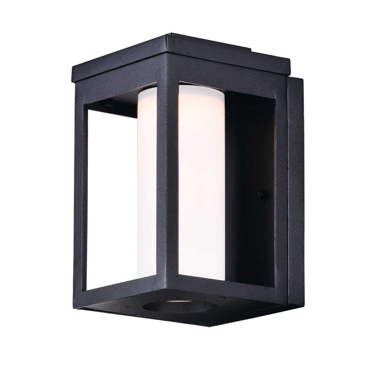 Salon LED 10 In. LED Outdoor Wall Sconce 560 Lumens Satin White Black Finish - Bees Lighting