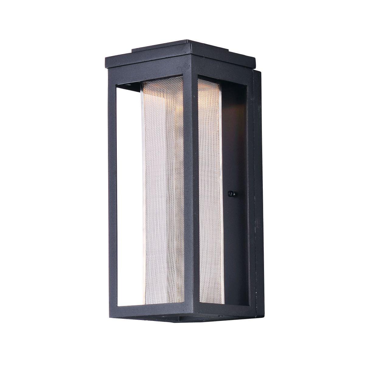 Salon LED 15 In. LED Outdoor Wall Sconce 840 Lumens Black Finish - Bees Lighting