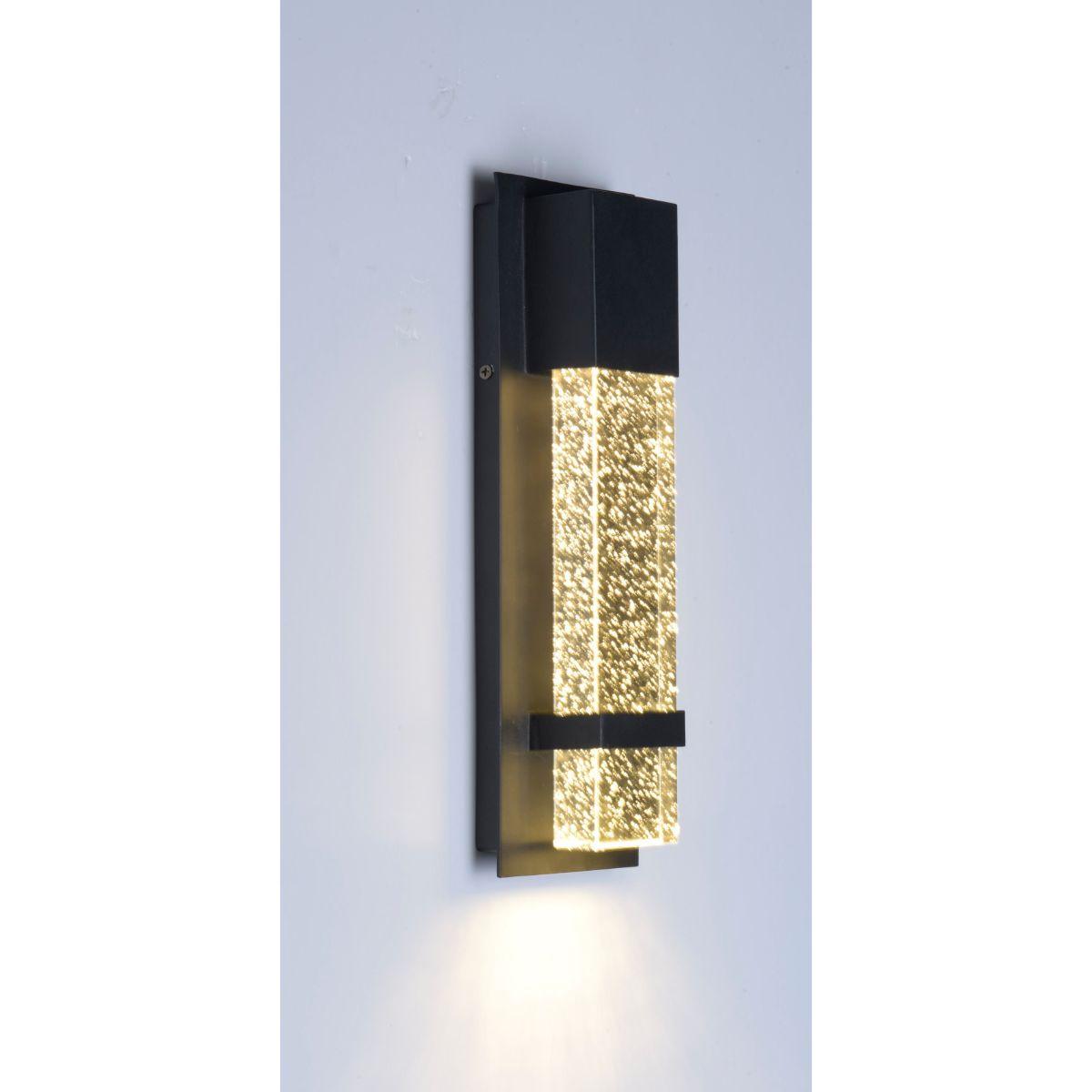 Cascade 14 in. LED Outdoor Wall Sconce 450 Lumens 3000K Black Finish - Bees Lighting