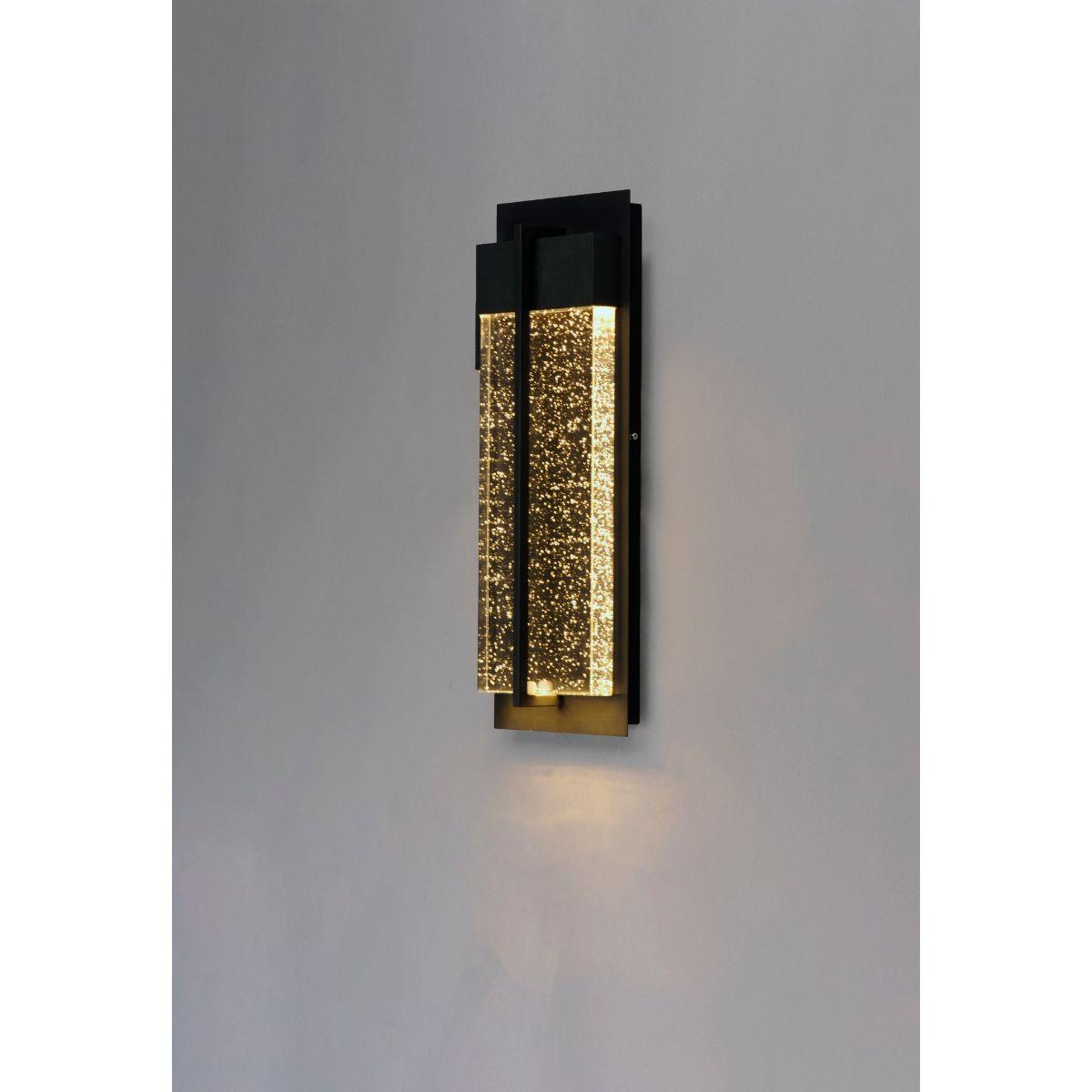 Cascade 16 in. LED Outdoor Wall Sconce 800 Lumens 3000K Black Finish - Bees Lighting