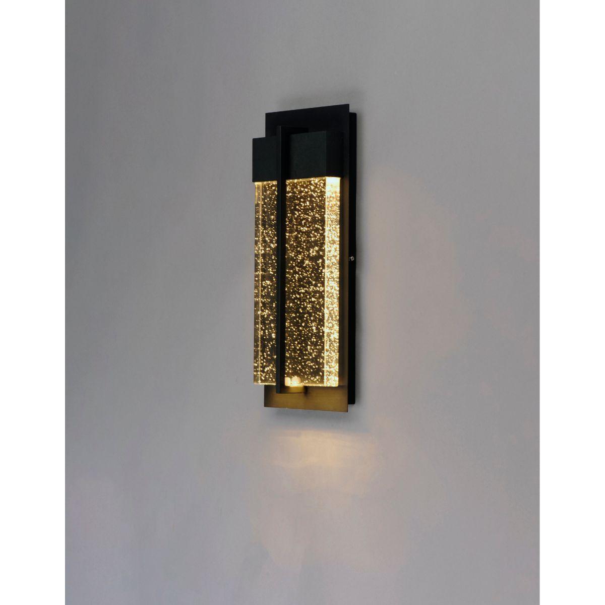 Cascade 16 in. LED Outdoor Wall Sconce 800 Lumens 3000K Black Finish - Bees Lighting