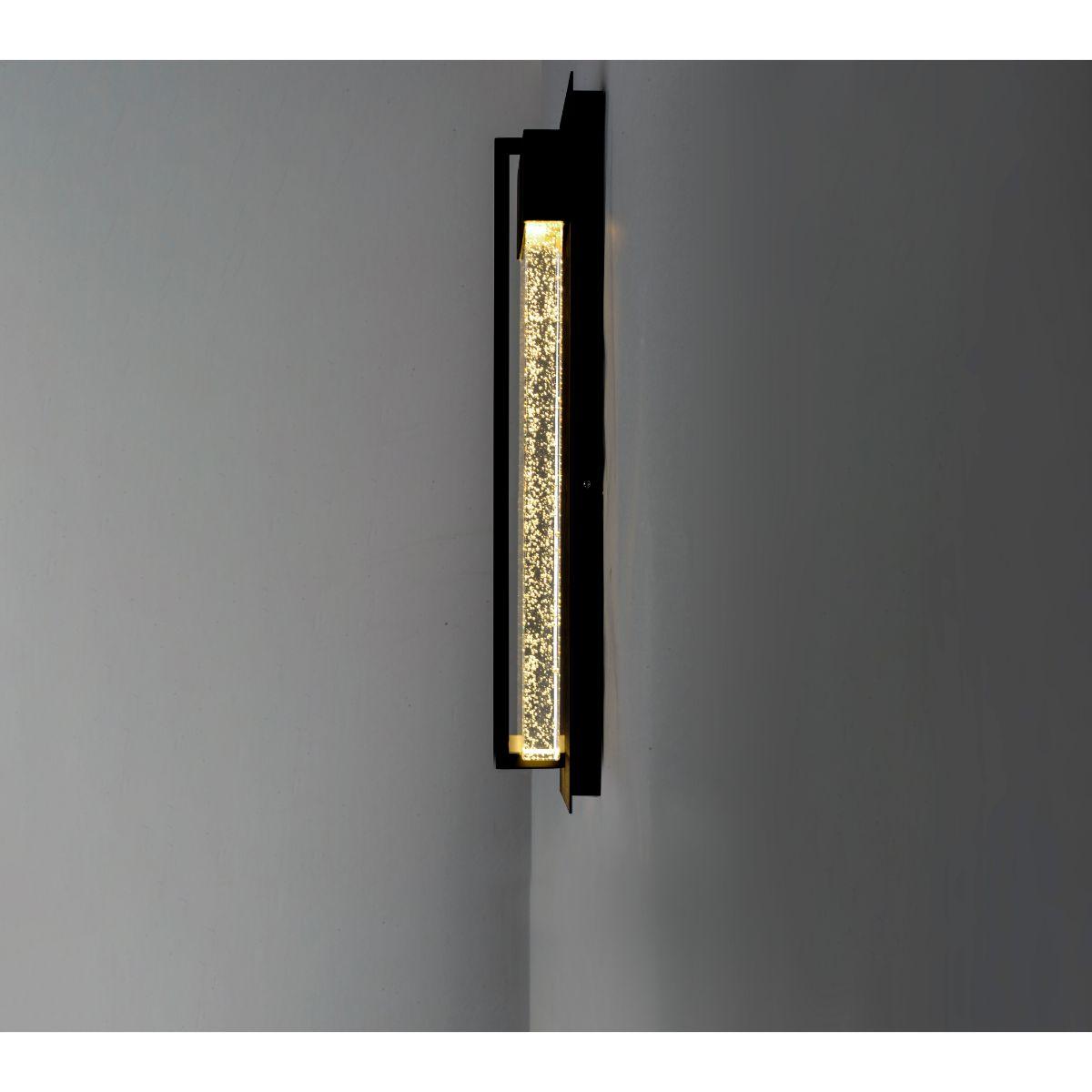 Cascade 16 in. LED Outdoor Wall Sconce 800 Lumens 3000K Black Finish - Bees Lighting