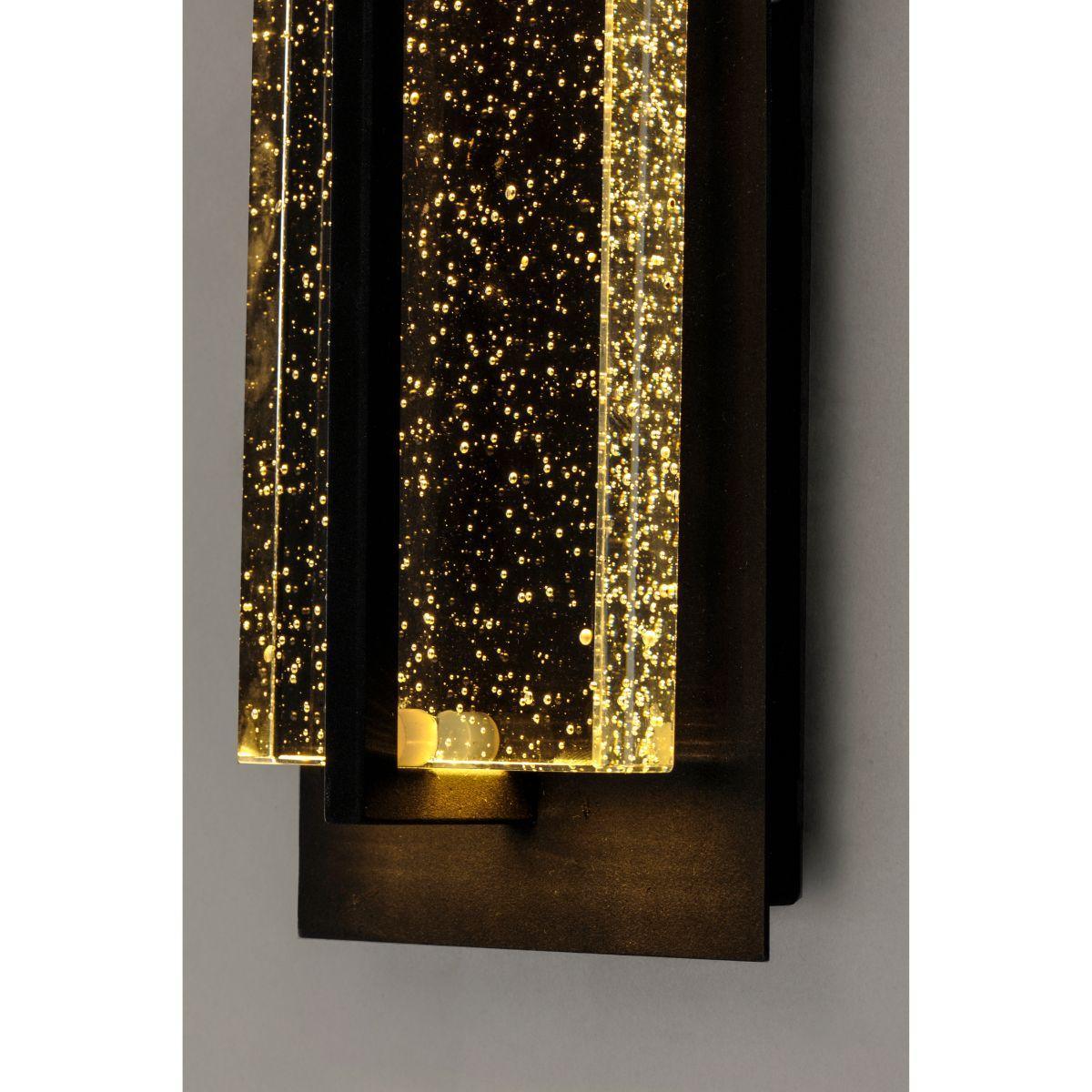 Cascade 16 in. LED Outdoor Wall Sconce 800 Lumens 3000K Black Finish - Bees Lighting