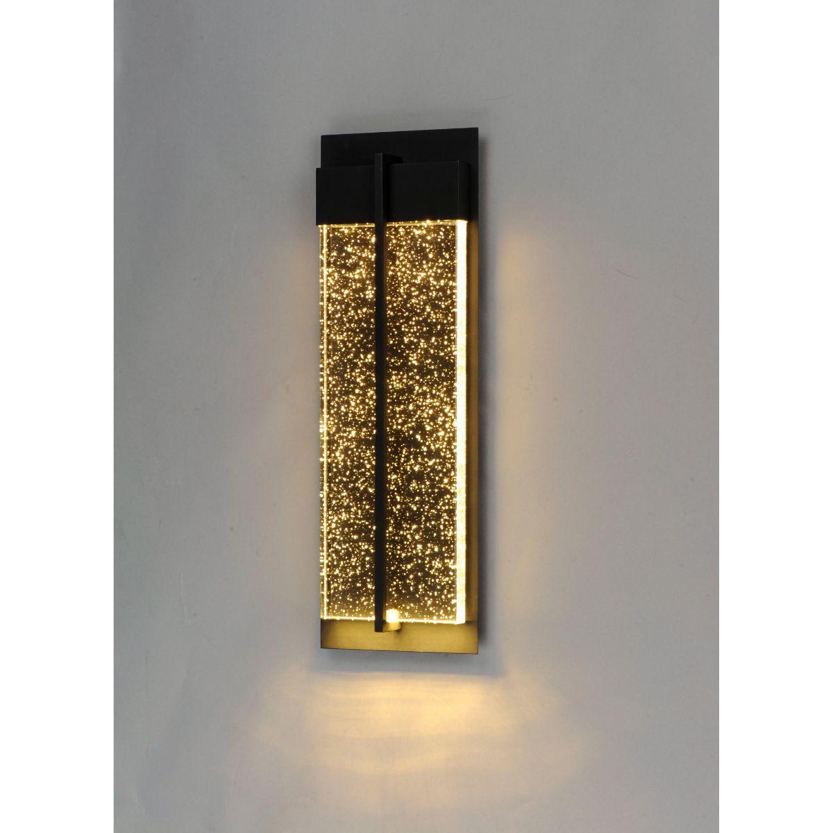 Cascade 21 In LED Outdoor Wall Sconce 800 Lumens 3000K Black Finish - Bees Lighting