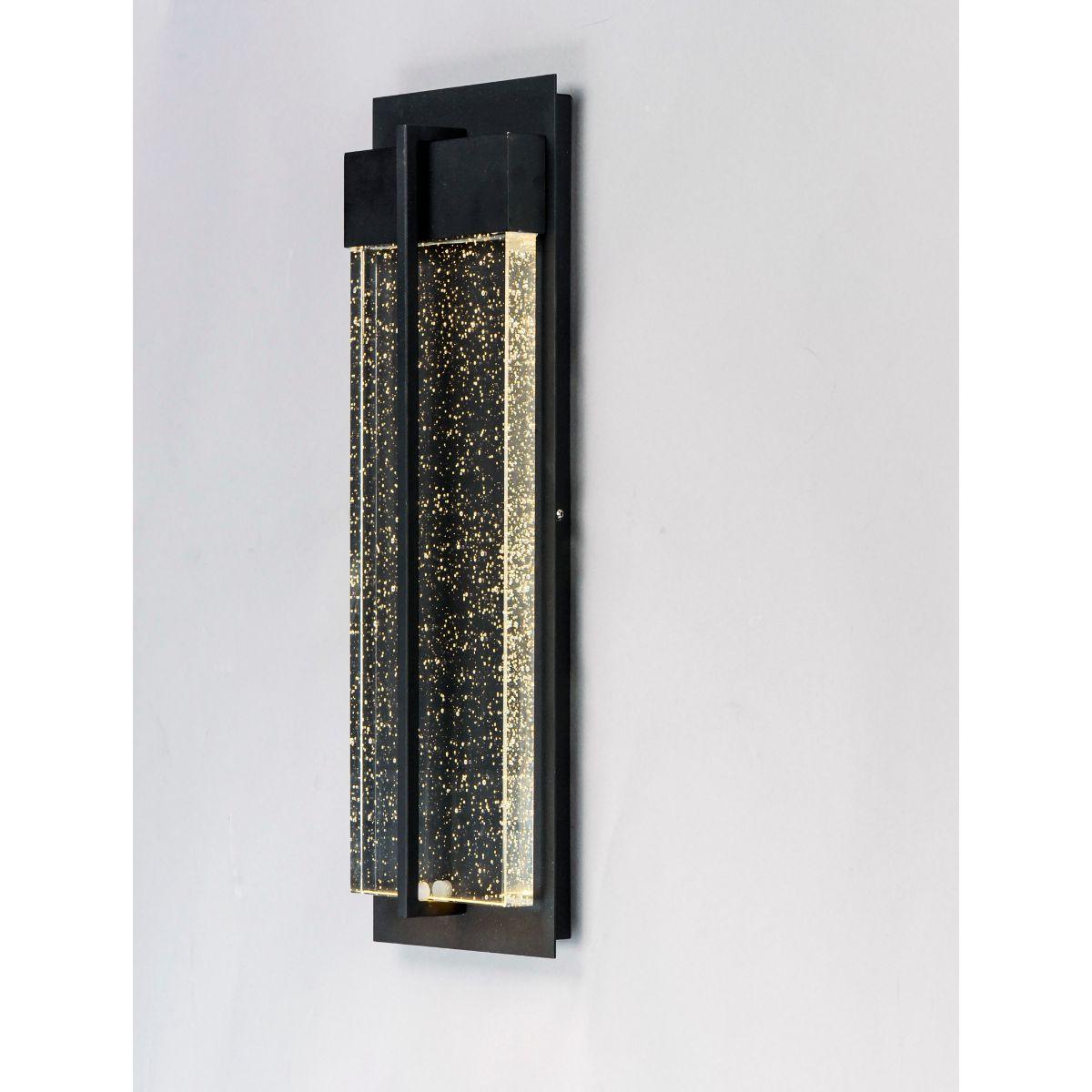 Cascade 21 In LED Outdoor Wall Sconce 800 Lumens 3000K Black Finish - Bees Lighting