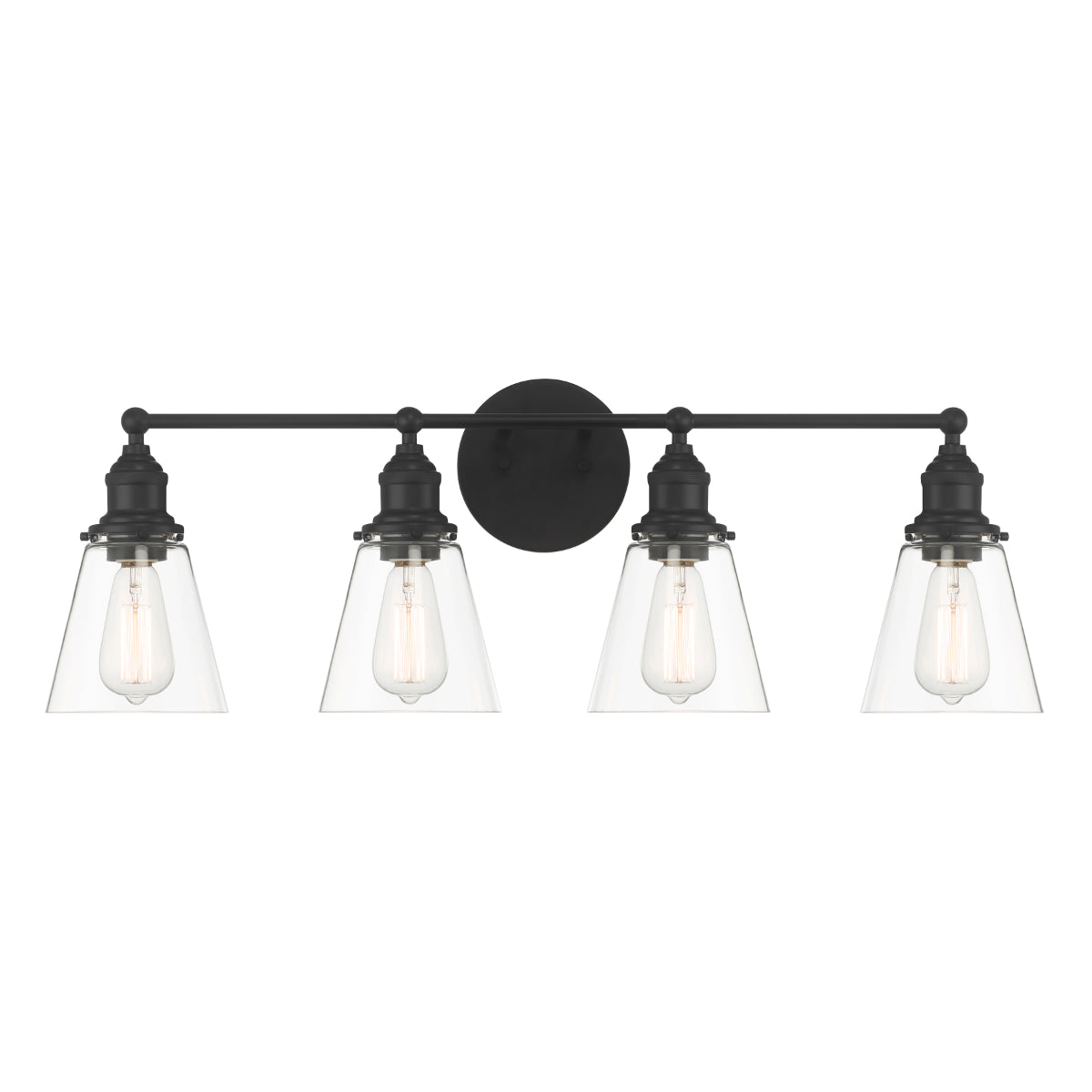 Barwell 33" 4 Lights Bathroom Vanity Light Black Finish