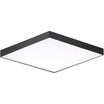 Trim 6 in. LED Square Disk Light 1100 Lumens 3000K Black finish - Bees Lighting