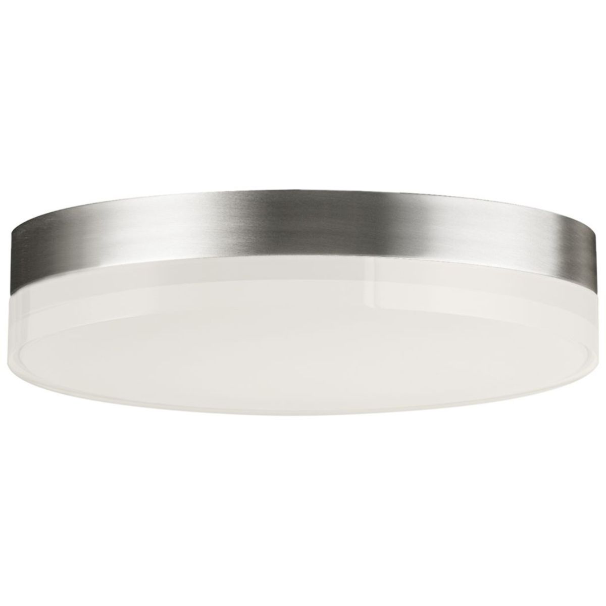 Illuminaire II 9 in. LED Round Disk Light 1270 Lumens 3000K Nickel finish - Bees Lighting