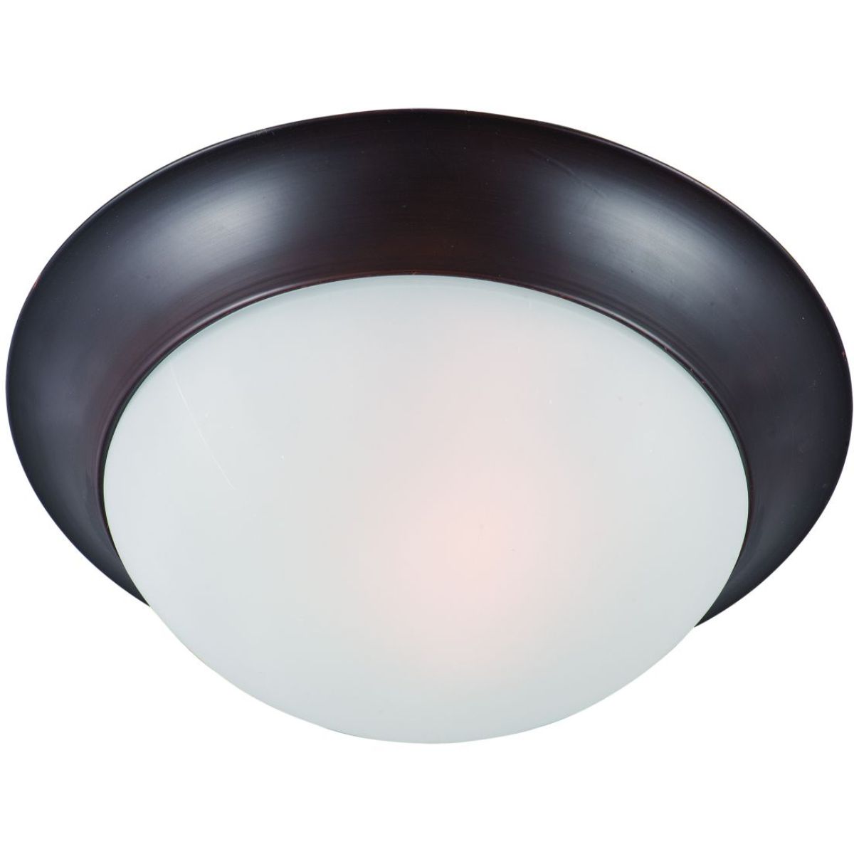 Essentials-585x 14 in. 2 Lights Flush Mount Light Bronze finish Frosted Glass