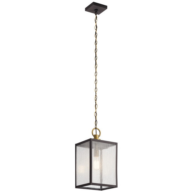 Lahden 17" outdoor pendant light  bronze finish