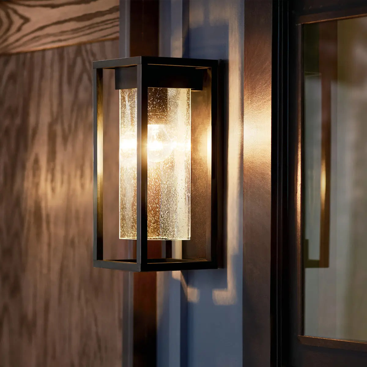 Mercer 16 in. Outdoor Wall Sconce Black Finish