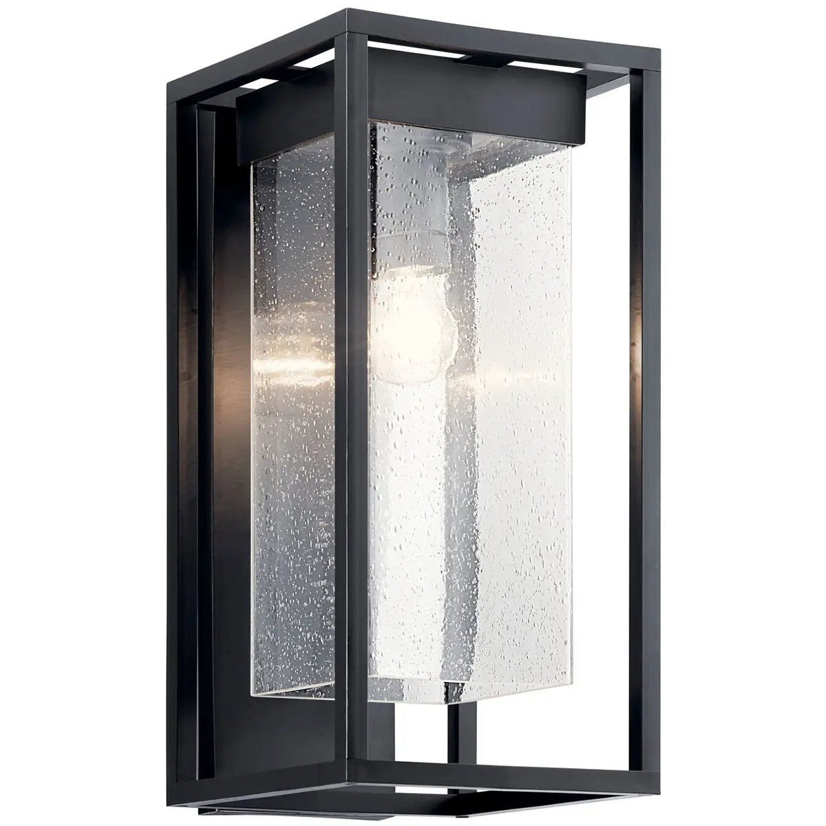 Mercer 19 in. Outdoor Wall Sconce Black Finish