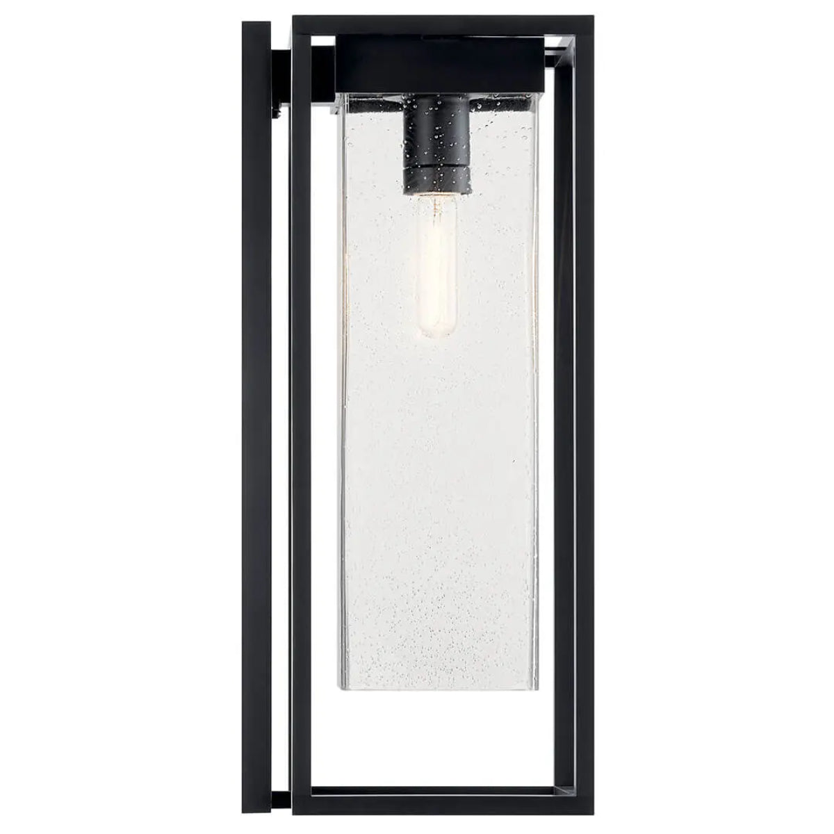 Mercer 24 in. Outdoor Wall Sconce Black and Silver Finish - Bees Lighting