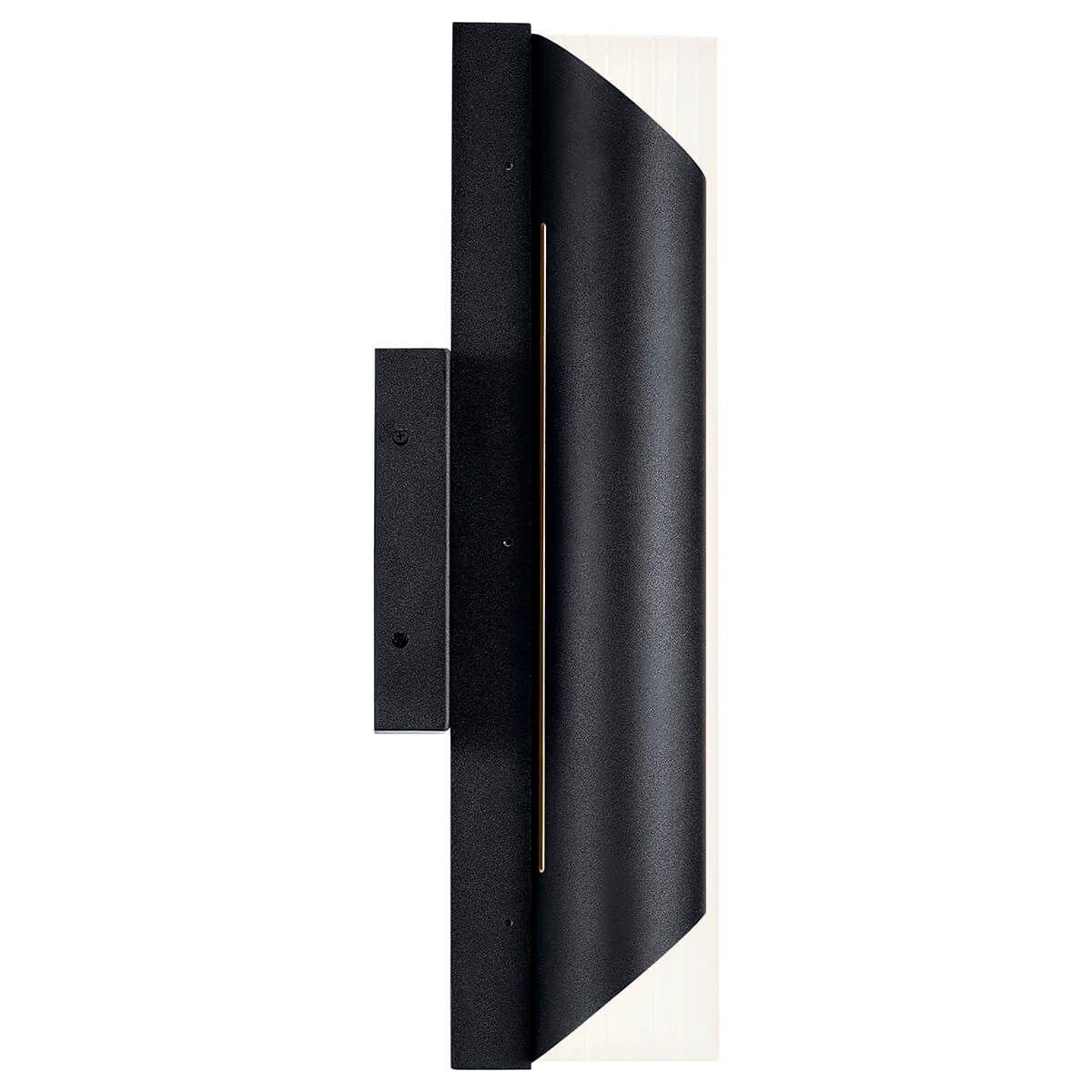 Astalis 21 in. LED Outdoor Wall Sconce 3000K Textured Black Finish - Bees Lighting