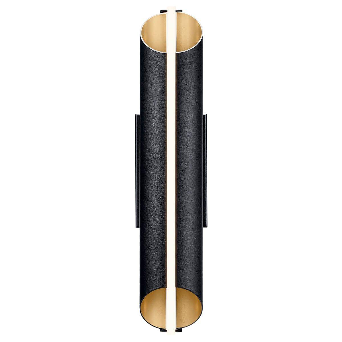 Astalis 21 in. LED Outdoor Wall Sconce 3000K Textured Black Finish - Bees Lighting