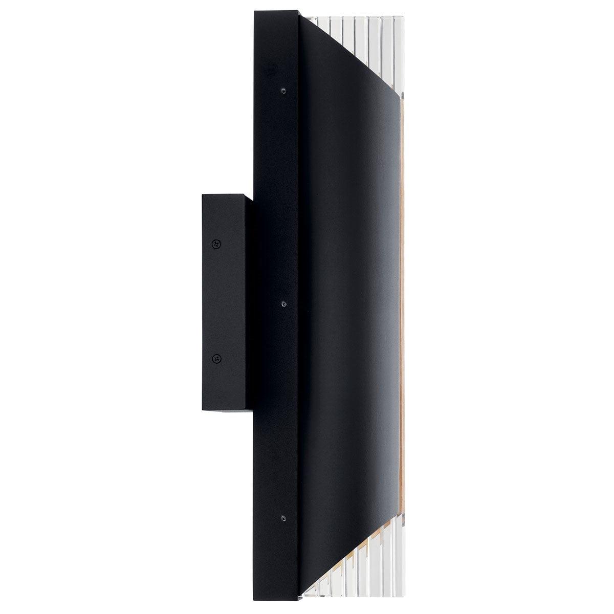 Astalis 21 in. LED Outdoor Wall Sconce 3000K Textured Black Finish - Bees Lighting