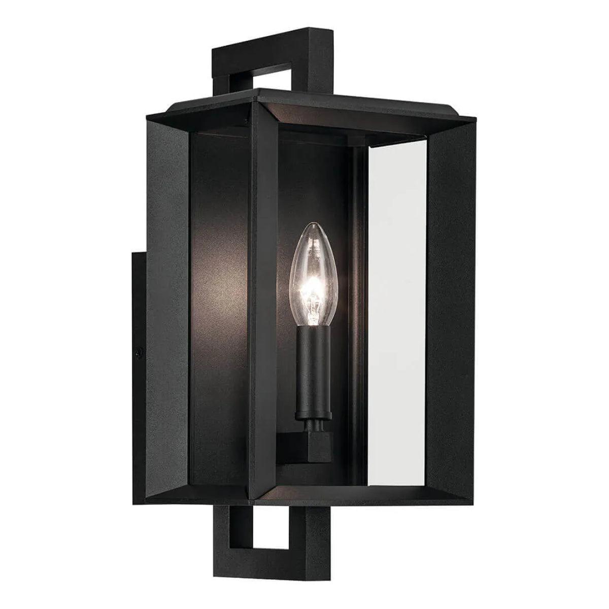 Kroft 14 In 1-Light Outdoor Wall Light, Black Finish - Bees Lighting